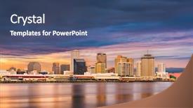  Presentation with new orleans - Cool new PPT layouts with lousiana cajun - new orleans louisiana usa downtown backdrop and a  colored foreground