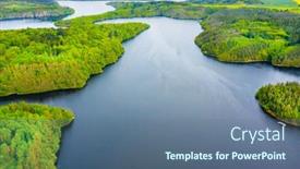  Presentation with energy source - Colorful slide set enhanced with orlik-reservoir-on-vltava-river backdrop and a  colored foreground