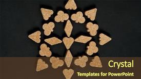  Presentation with mandala - PPT theme featuring ornament mandala of brown sugar background and a tawny brown colored foreground