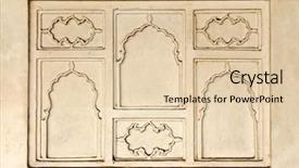  Presentation with agra - PPT theme consisting of ornament on wall in agra india background and a lemonade colored foreground