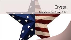  Presentation with stars stripes - Amazing presentation design having ornament with stars and stripes backdrop and a  colored foreground