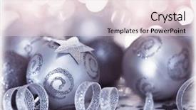  Presentation with silver christmas - Cool new theme with ornamental decorative toys pink background backdrop and a lemonade colored foreground