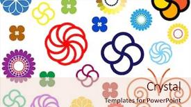  Presentation with butterfly - Slide deck having ornaments and one butterfly background and a  colored foreground