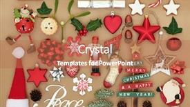  Presentation with silver abstract - Amazing theme having ornaments with silver peace backdrop and a coral colored foreground