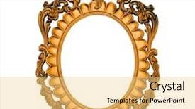  Presentation with gold frame - Beautiful theme featuring  backdrop and a  colored foreground
