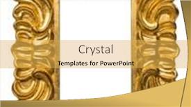  Presentation with picture frame - Presentation consisting of ornate-golden-picture-frame-isolated background and a yellow colored foreground