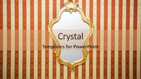  Presentation with automotive mirror - Amazing presentation theme having ornate mirror on the wall backdrop and a  colored foreground
