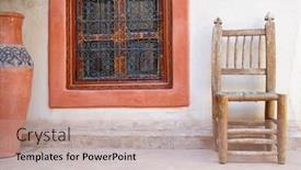  Presentation with moroccan - Amazing presentation theme having ornate moroccan window in riad backdrop and a coral colored foreground