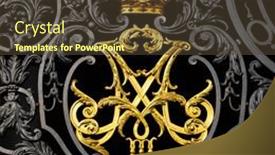  Presentation with iron - Slide deck enhanced with ornate-wrought-iron-gate background and a tawny brown colored foreground