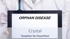  Presentation with disease - Theme consisting of orphan-disease-doctor-with-rare background and a sky blue colored foreground