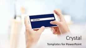  Presentation with adoption - Theme with orphange - adoption concept male hands background and a lemonade colored foreground