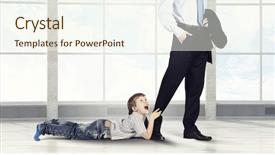  Presentation with passed away - Slide deck featuring orphange - don't go away daddy background and a cream colored foreground