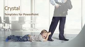  Presentation with passed away - Slide set consisting of orphange - don't go away daddy background and a cream colored foreground