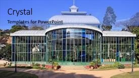  Presentation with crystal - Amazing presentation having orquid rio the crystal palace backdrop and a light blue colored foreground