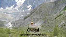  Presentation with orthodox - Slides consisting of orthodox church in altai mountains background and a violet colored foreground