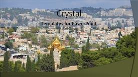  Presentation with magdalene - Colorful presentation design enhanced with orthodox church of mary backdrop and a light blue colored foreground