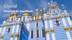  Presentation with christian church - Cool new slide deck with orthodox-church-of-ukraine-beautiful backdrop and a teal colored foreground