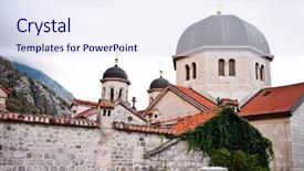  Presentation with kotor montenegro - Amazing theme having orthodox church st nicholas in kotor montenegro europe backdrop and a sky blue colored foreground