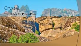  Presentation with orthodox - PPT layouts enhanced with orthodox-monasteries-of-varlaam background and a light blue colored foreground