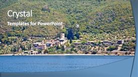  Presentation with orthodox - Cool new presentation with orthodox monastery at mount athos backdrop and a  colored foreground