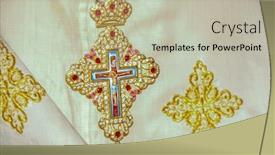  Presentation with orthodox - Cool new theme with orthodox-priest-vestment backdrop and a mint green colored foreground