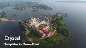  Presentation with aerial - Cool new theme with orthodoxy - aerial view on nilo-stolobensky nil backdrop and a tawny brown colored foreground