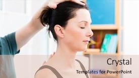  Presentation with physiotherapy - Cool new theme with orthopaedist checking stance of patient backdrop and a  colored foreground