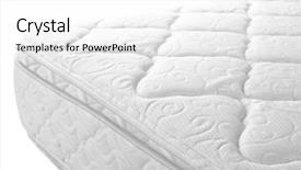  Presentation with orthopedic - Beautiful slide deck featuring orthopedic mattress isolated backdrop and a white colored foreground