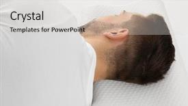  Presentation with orthopedic - Presentation design with orthopedic pillow healthy posture background and a light gray colored foreground