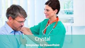  Presentation with orthopedic surgery shoulder - Colorful PPT layouts enhanced with orthopedic surgeon - orthopedist doctor examining shoulder backdrop and a teal colored foreground