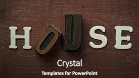  Presentation with house - Slides featuring ortography - tjhe word house written background and a wine colored foreground