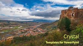  Presentation with italy - Presentation design featuring orvieto-italy-with-views-over background and a  colored foreground