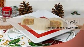  Presentation with fruit jam - Colorful theme enhanced with oryza - vietnamese homemade fruit cake backdrop and a coral colored foreground