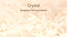  Presentation with basmati rice white rice rice - PPT theme having oryza - white rice close-up background and a  colored foreground