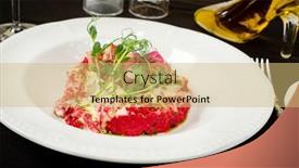  Presentation with pearl - PPT theme consisting of orzotto-cooked-from-pearl-barley background and a yellow colored foreground