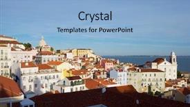  Presentation with doing the right thing - Cool new PPT theme with os - alfama downtown left monastery os backdrop and a light blue colored foreground