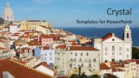  Presentation with doing the right thing - Audience pleasing presentation theme consisting of os - alfama downtown left monastery os backdrop and a light blue colored foreground