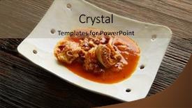  Presentation with tapas - Theme enhanced with os - callos madrilena tripe madrid style background and a  colored foreground