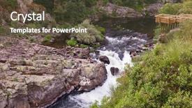  Presentation with cameroon river - Cool new slide deck with os - paiva river and walkways backdrop and a tawny brown colored foreground