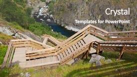  Presentation with pasig river - Colorful presentation design enhanced with os - river paiva and wooden walkways backdrop and a gray colored foreground