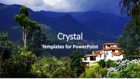  Presentation with colombia - Presentation theme having os - view os salento in colombia background and a ocean colored foreground