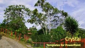  Presentation with colombia - Cool new presentation theme with os - view os salento in colombia backdrop and a tawny brown colored foreground