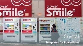  Presentation with japan girl - Colorful presentation theme enhanced with osaka-japan-30-november-2014 backdrop and a gray colored foreground