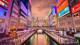  Presentation with osaka - Amazing slide set having osaka-japan-august-16-2015 backdrop and a coral colored foreground