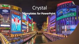  Presentation with osaka - Slides having osaka-japan-august-16-2015 background and a dark gray colored foreground