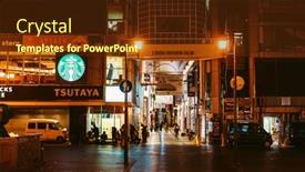  Presentation with osaka - Colorful slide set enhanced with osaka-japan-january-14-2020 backdrop and a tawny brown colored foreground