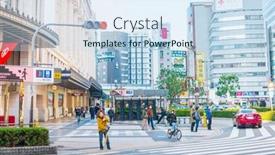  Presentation with osaka - Presentation design consisting of osaka-japan-january-14-2020 background and a sky blue colored foreground