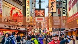  Presentation with osaka - Audience pleasing slide deck consisting of osaka-japan-november-25-2012 backdrop and a red colored foreground