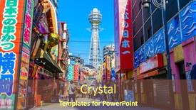  Presentation with osaka - PPT layouts with osaka-japan-november-30-2015 background and a tawny brown colored foreground