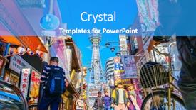  Presentation with osaka - PPT layouts consisting of osaka-japan-november-30-2015 background and a teal colored foreground